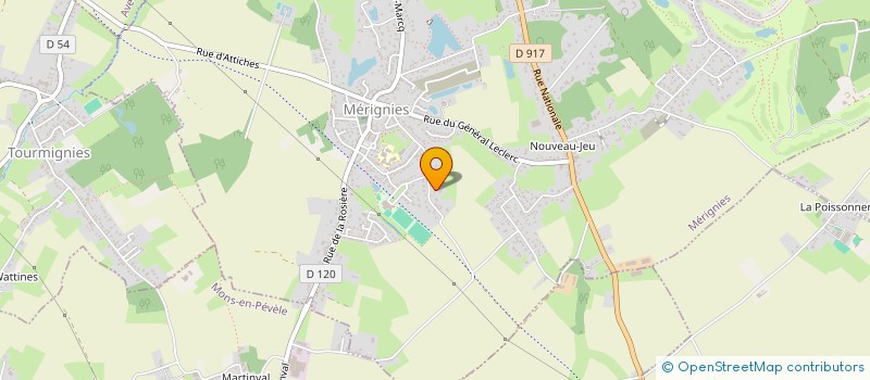 localisation de l'entreprise SCI LTM à MERIGNIES
