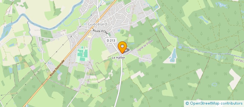 localisation de l'entreprise SCI LTP  GUECELARD