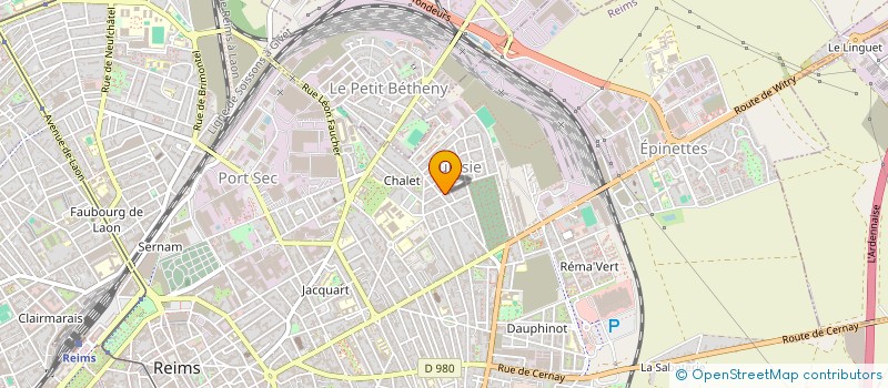 localisation de l'entreprise SCI LTS  REIMS