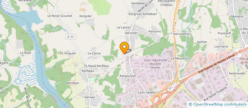 localisation de l'entreprise SCI LTTS  CAUDAN