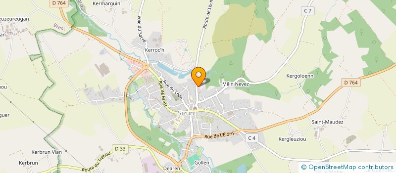 localisation de l'entreprise SCI LTVP FONTAINE  SIZUN