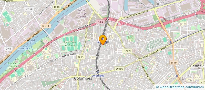 localisation de l'entreprise SCI LU-CHANG  COLOMBES