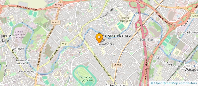 localisation de l'entreprise SCI LUALTHEMA à MARCQ-EN-BARŒUL