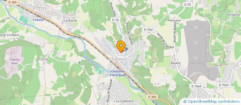 localisation de l'entreprise SCI LUB  CHATILLON