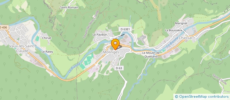 localisation de l'entreprise SCI LUBANA  CHASSAL-MOLINGES