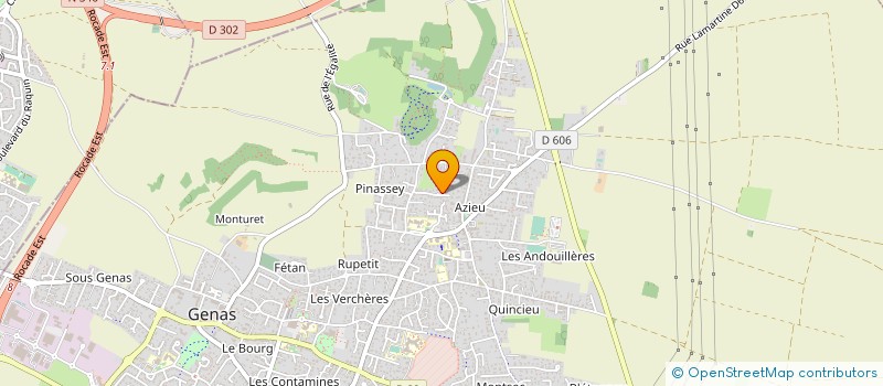 localisation de l'entreprise SCI LUBLAV  GENAS