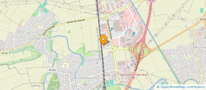 localisation de l'entreprise SCI LUC ET TOM  LAMPERTHEIM