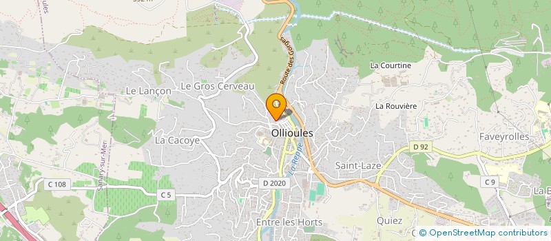 localisation de l'entreprise SCI LUC-MARCHAL  OLLIOULES