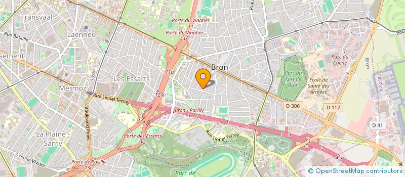 localisation de l'entreprise SCI LUC POULENARD  BRON