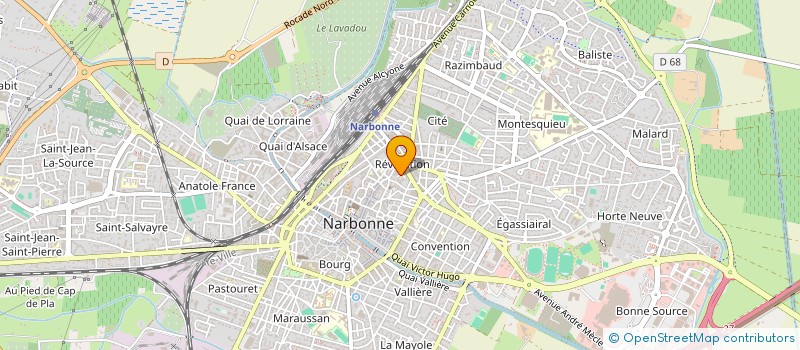 localisation de l'entreprise SCI LUCA  NARBONNE