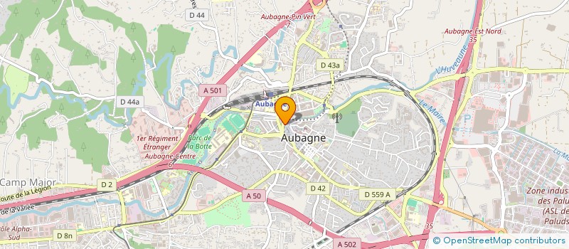 localisation de l'entreprise SCI LUCA à AUBAGNE