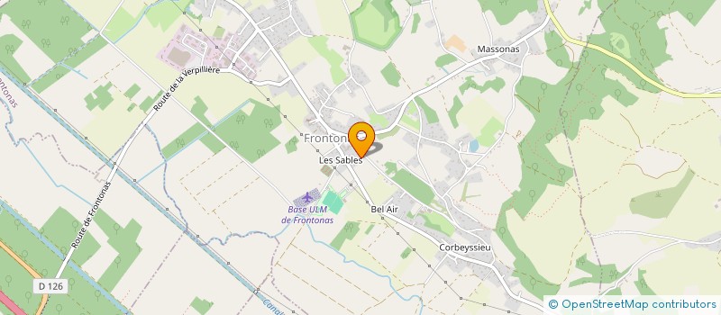 localisation de l'entreprise SCI LUCA  FRONTONAS