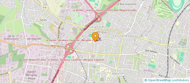 localisation de l'entreprise SCI LUCA BARTOLOMES  MERIGNAC