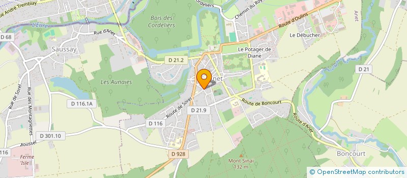 localisation de l'entreprise SCI LUCAD à ANET