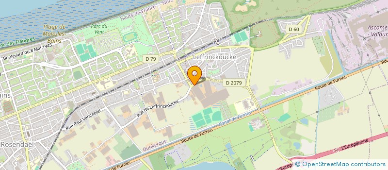 localisation de l'entreprise SCI LUCAD à DUNKERQUE