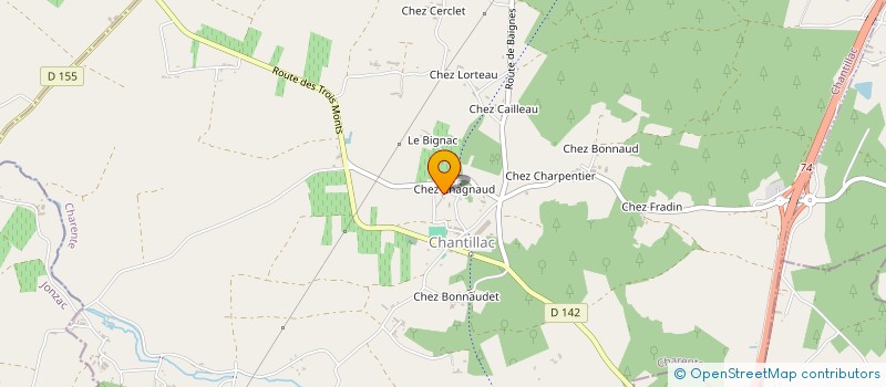 localisation de l'entreprise SCI LUCADE à CHANTILLAC