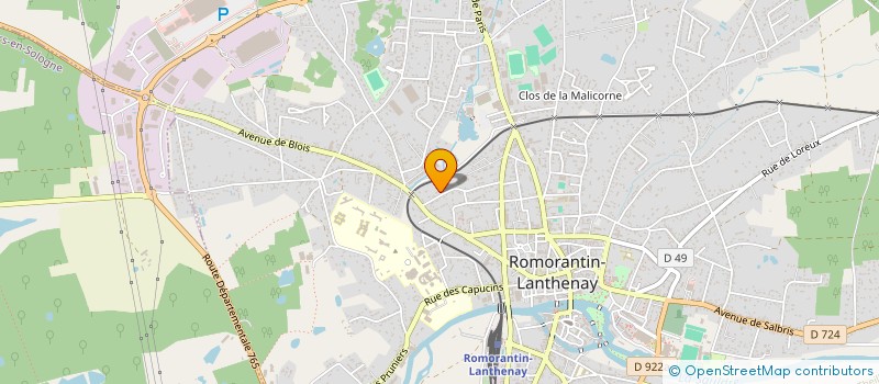 localisation de l'entreprise SCI LUCAL  ROMORANTIN-LANTHENAY