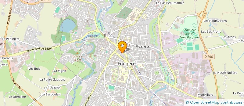 localisation de l'entreprise SCI LUCALEX  FOUGERES