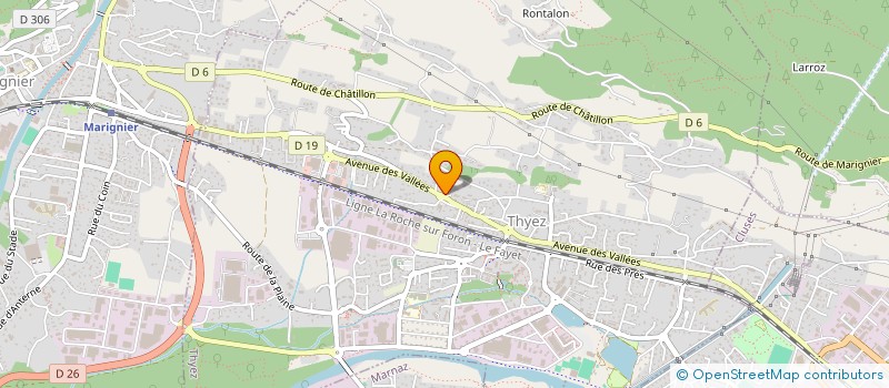 localisation de l'entreprise SCI LUCAM  BONNEVILLE