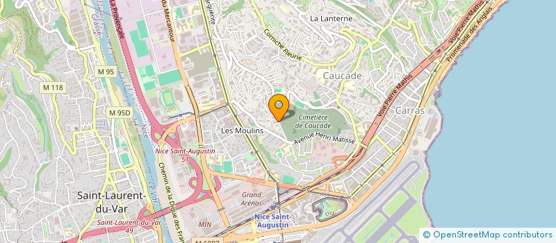 localisation de l'entreprise SCI LUCAMA à NICE