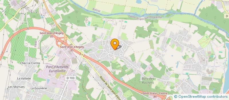 localisation de l'entreprise SCI LUCAMATIS à SAINT-YRIEIX-SUR-CHARENTE