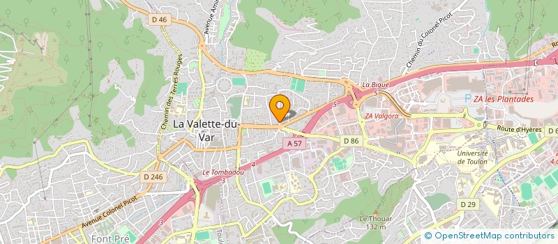 localisation de l'entreprise SCI LUCANDREA à LA VALETTE-DU-VAR
