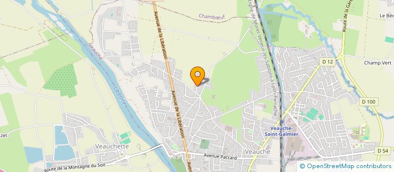 localisation de l'entreprise SCI LUCANTHONY  VEAUCHE