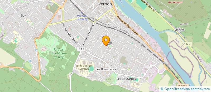 localisation de l'entreprise SCI LUCAROMA  VERNON