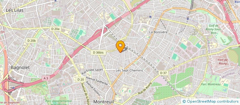 localisation de l'entreprise SCI LUCAS à MONTREUIL