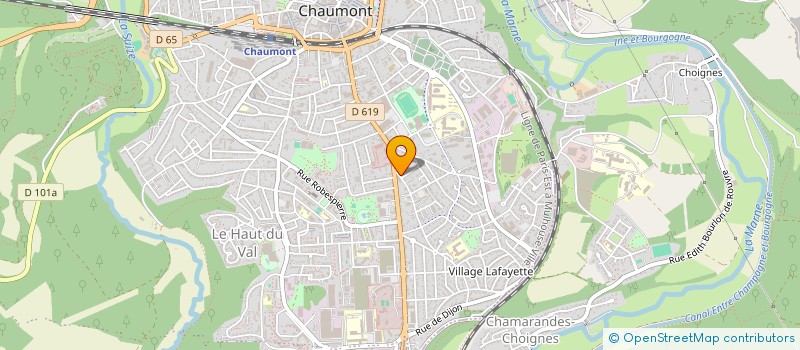localisation de l'entreprise SCI LUCAS à CHAUMONT