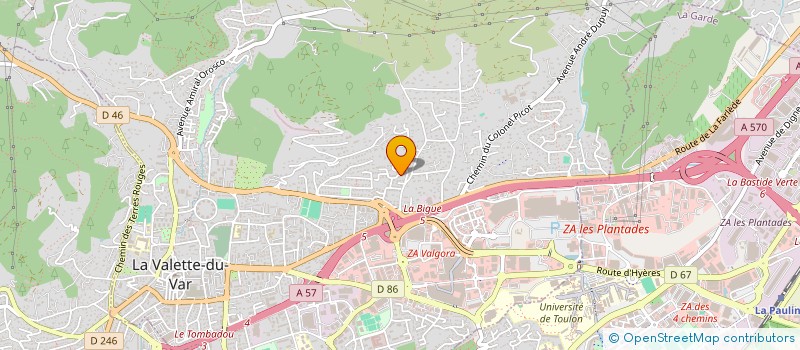 localisation de l'entreprise SCI LUCAS à LA VALETTE-DU-VAR