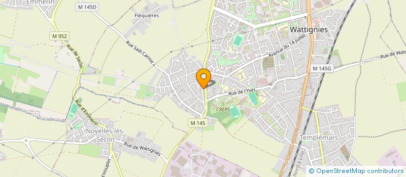 localisation de l'entreprise SCI LUCAS  WATTIGNIES