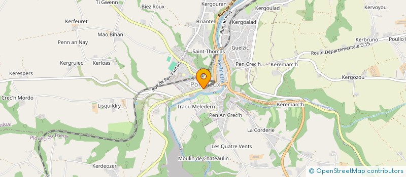 localisation de l'entreprise SCI LUCAS  PONTRIEUX