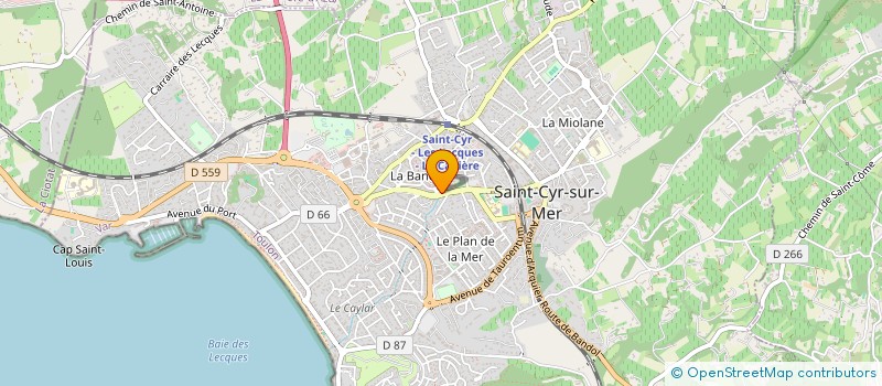 localisation de l'entreprise SCI LUCAS à SAINT-CYR-SUR-MER