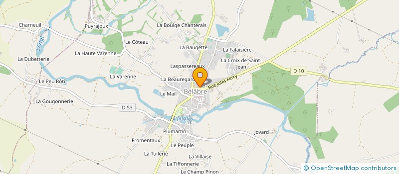 localisation de l'entreprise SCI LUCAS BELABRE à BELABRE