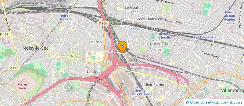 localisation de l'entreprise SCI LUCAS ET LUCIE  BONDY