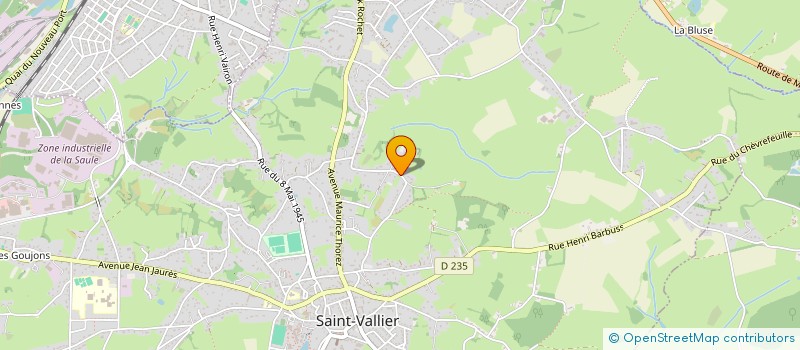 localisation de l'entreprise SCI LUCAS ET TANGUY  SAINT-VALLIER