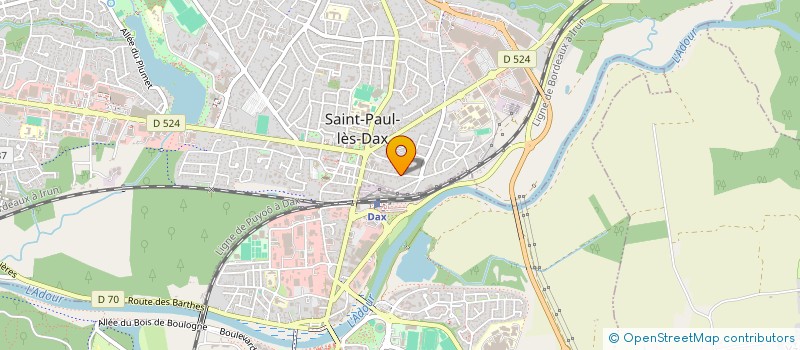 localisation de l'entreprise SCI LUCAS-GOMES  SAINT-PAUL-LES-DAX