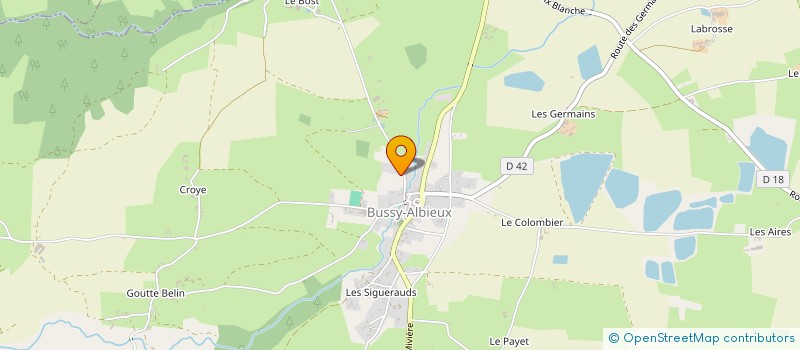 localisation de l'entreprise SCI LUCAS LILY  BUSSY-ALBIEUX