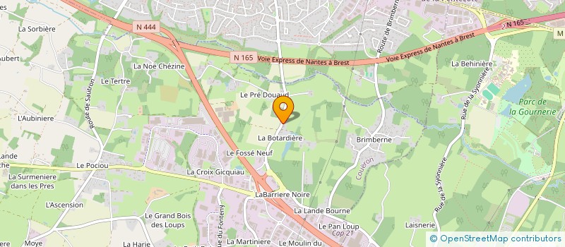 localisation de l'entreprise SCI LUCAS MORY à COUERON