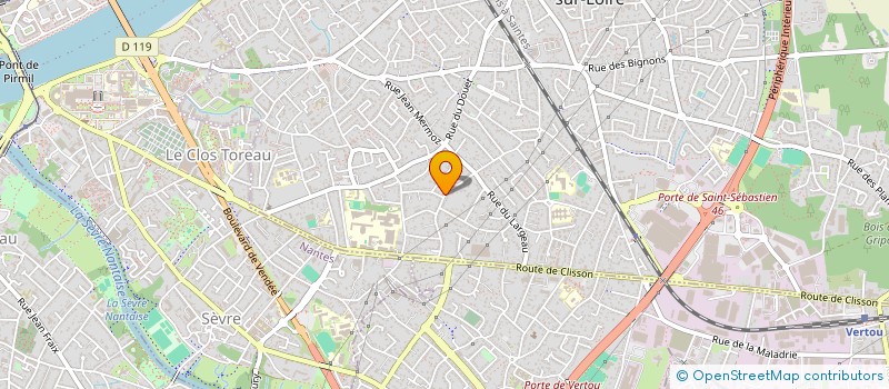 localisation de l'entreprise SCI LUCAS PRIOU  SAINT-SEBASTIEN-SUR-LOIRE