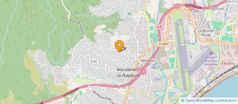 localisation de l'entreprise SCI LUCAS YA à MANDELIEU-LA-NAPOULE