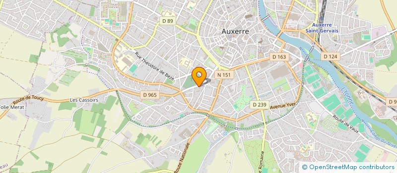 localisation de l'entreprise SCI LUCASI à AUXERRE