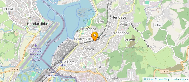 localisation de l'entreprise SCI LUCE  HENDAYE