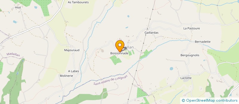 localisation de l'entreprise SCI LUCE  MADAILLAN