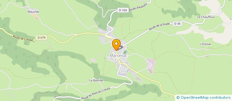 localisation de l'entreprise SCI LUCE à MARCENAT