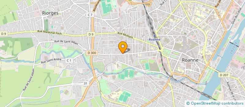 localisation de l'entreprise SCI LUCEBO  ROANNE