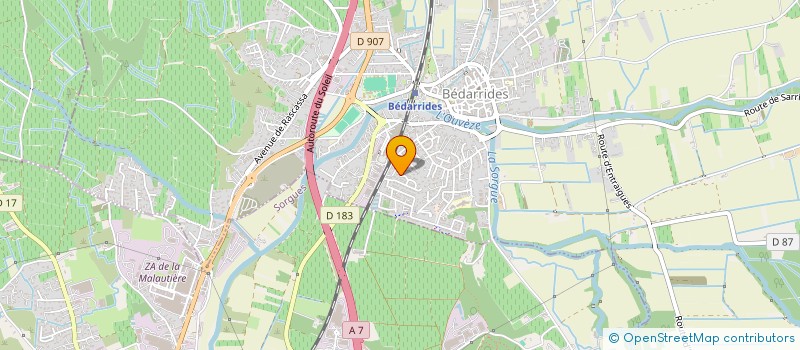 localisation de l'entreprise SCI LUCIANA  BEDARRIDES