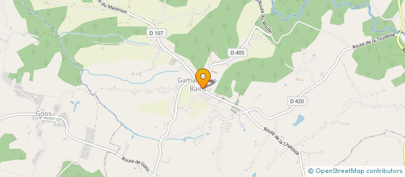 localisation de l'entreprise SCI LUCIATE  GAMARDE-LES-BAINS