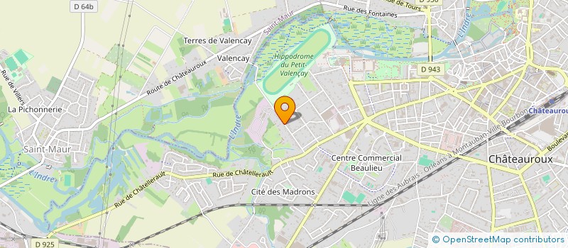 localisation de l'entreprise SCI LUCIBEAM à CHATEAUROUX